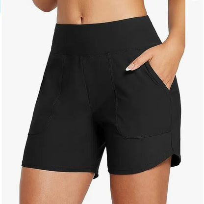 Women's 3"/5"/7"/9" High Waisted Lightweight Quick Dry Swim Shorts