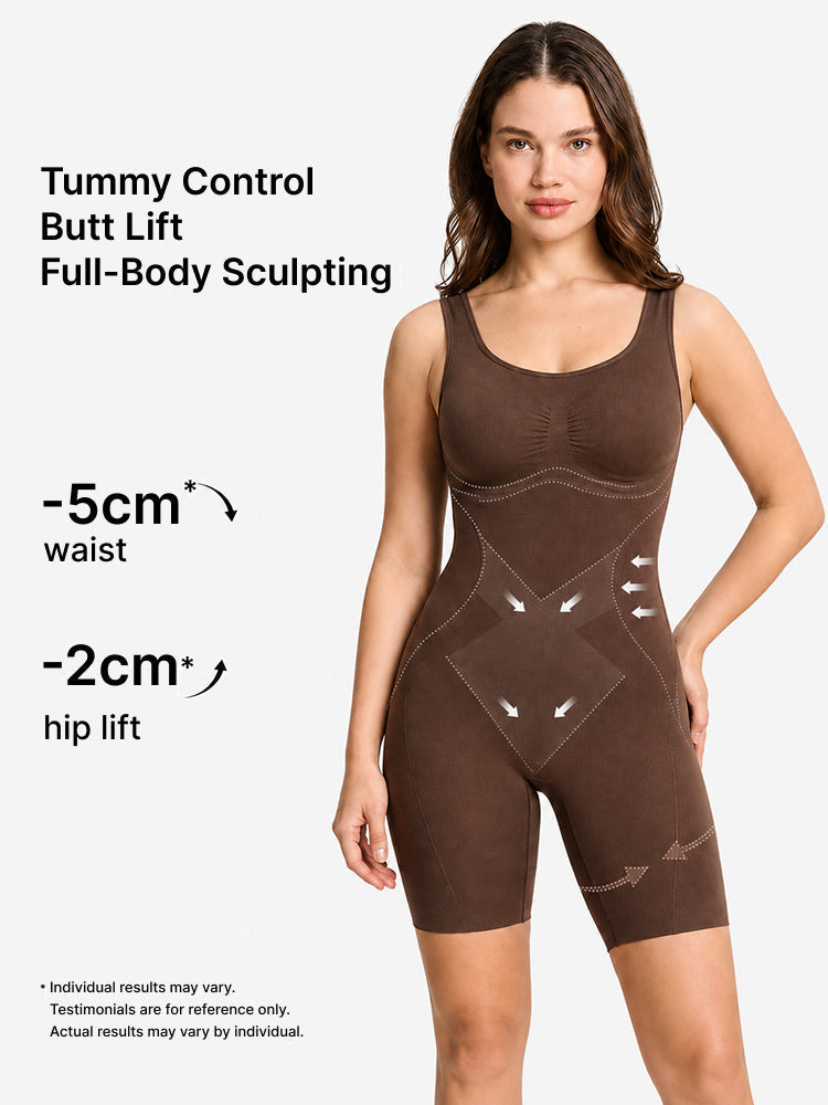 Back Pull Down Easy Bathroom Shaping Bodysuit I Tuimmy & Butt Contour Shapewear